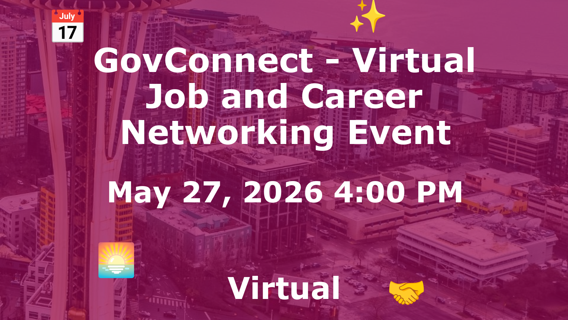 GovConnect - Virtual Job and Career Networking Event event image